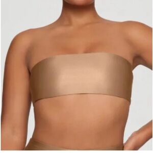 NWT SKIMS shine spandex jersey bandeau top